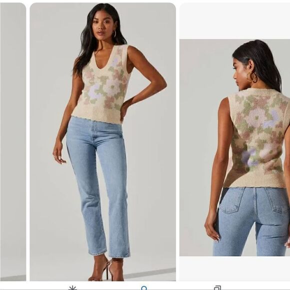 ASTR the Label super soft floral print sweater - Picture 6 of 10